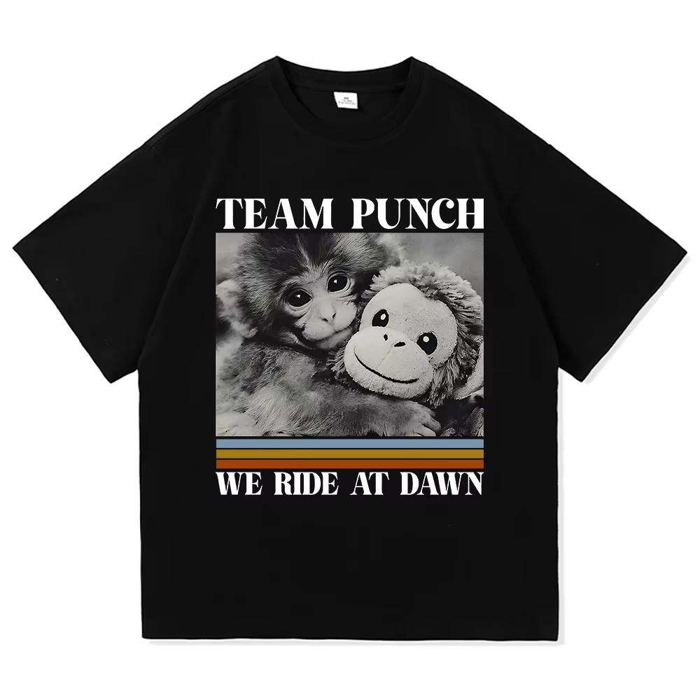 Baby Clothing Quality - Monkey Punch Shirt Baby Monkey Holding