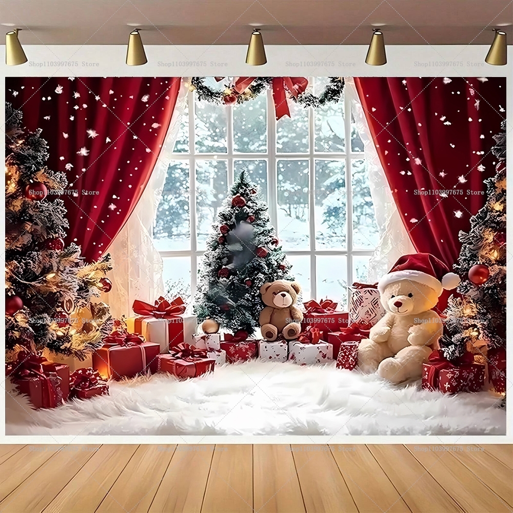 Baby Zebra Clothing - Merry Christmas Backdrops Wonderland Snowman Decor