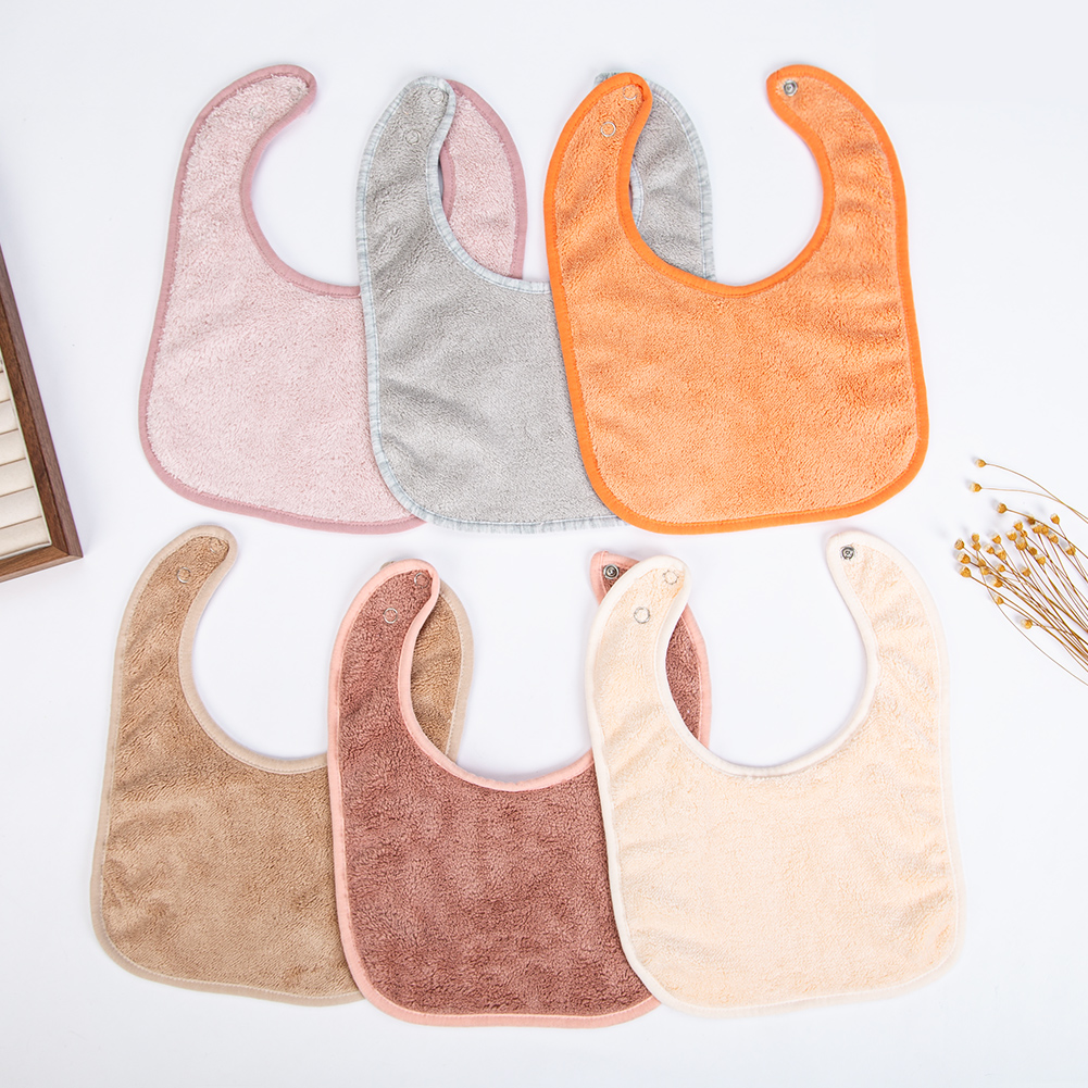 Baby Clothing Sets Boy - Solid Terry Towel Baby Bibs Sweet