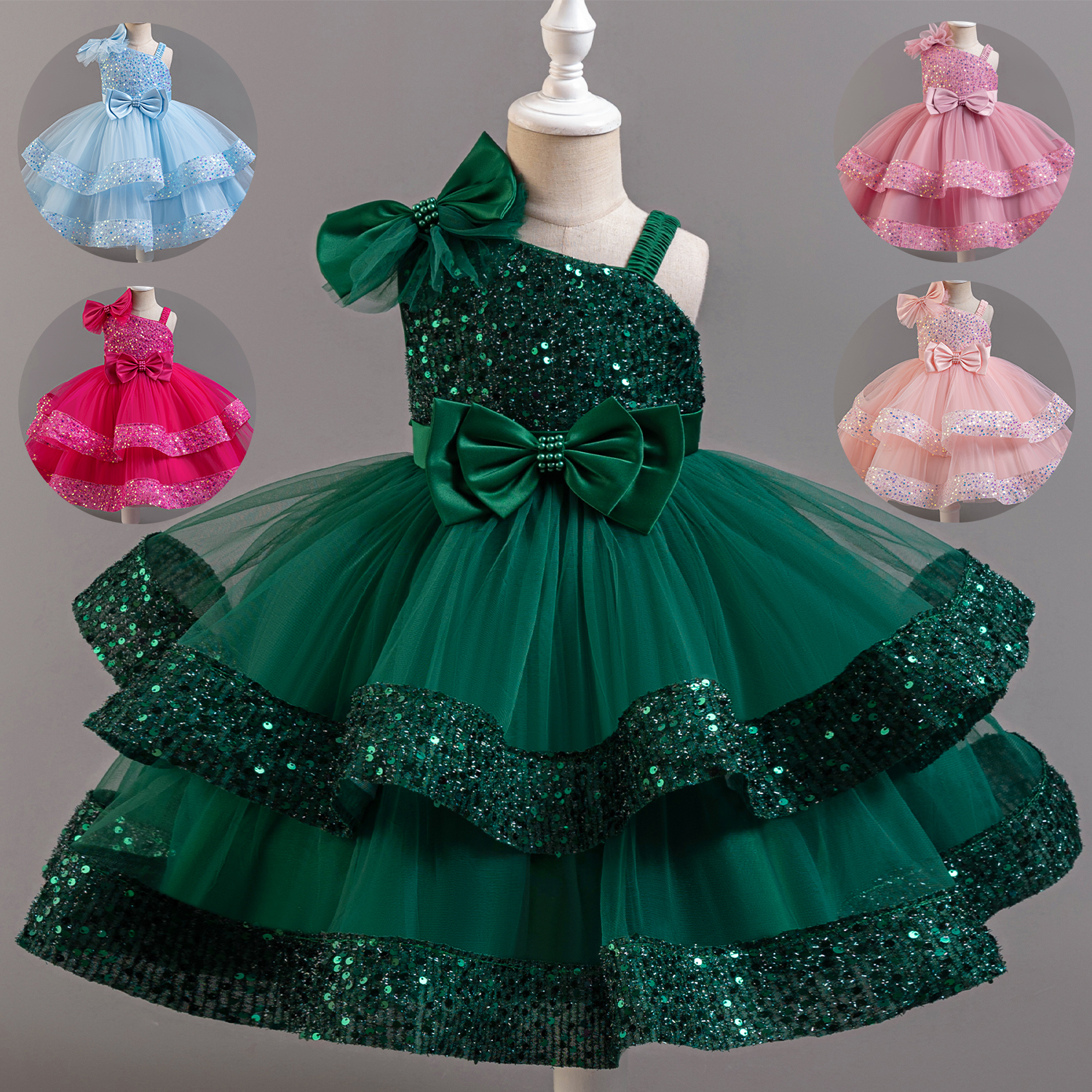 Flower Princess Sequins Baby W - مراجعة Baby Clothing Dresser وسعره