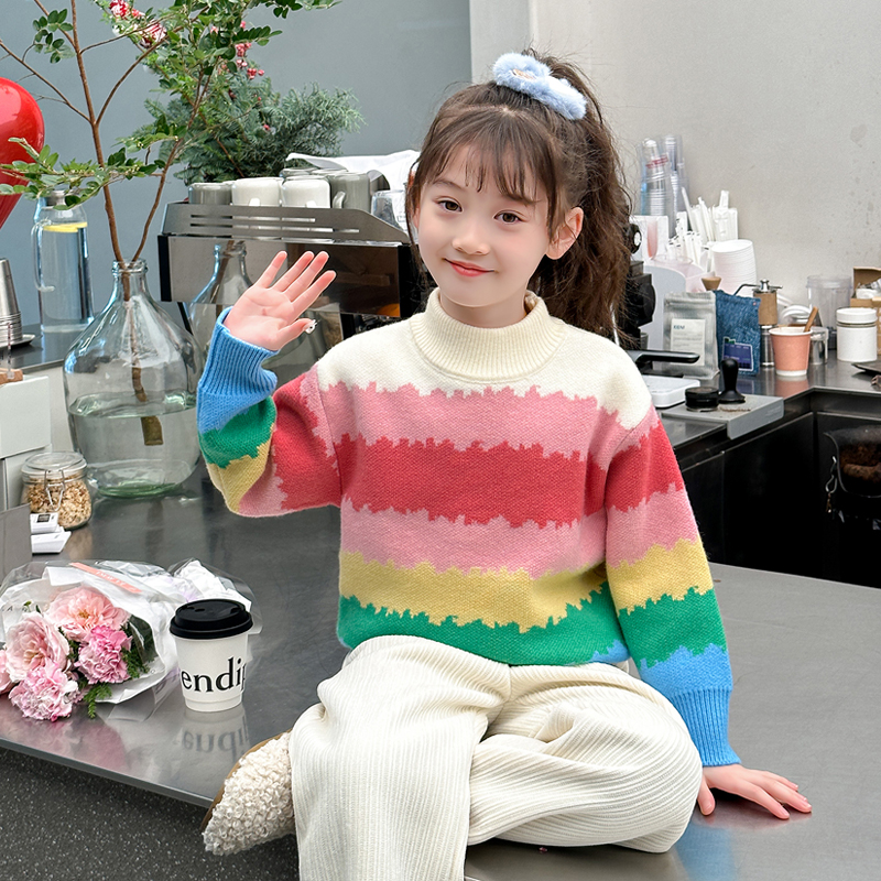 Sweet Girl Colorful Rainbow St - مراجعة Baby Clothing Knitting Patterns وسعره