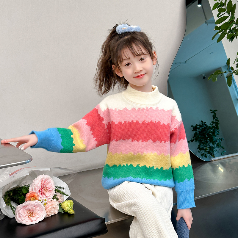 Sweet Girl Colorful Rainbow St - مراجعة Baby Clothing Knitting Patterns وسعره
