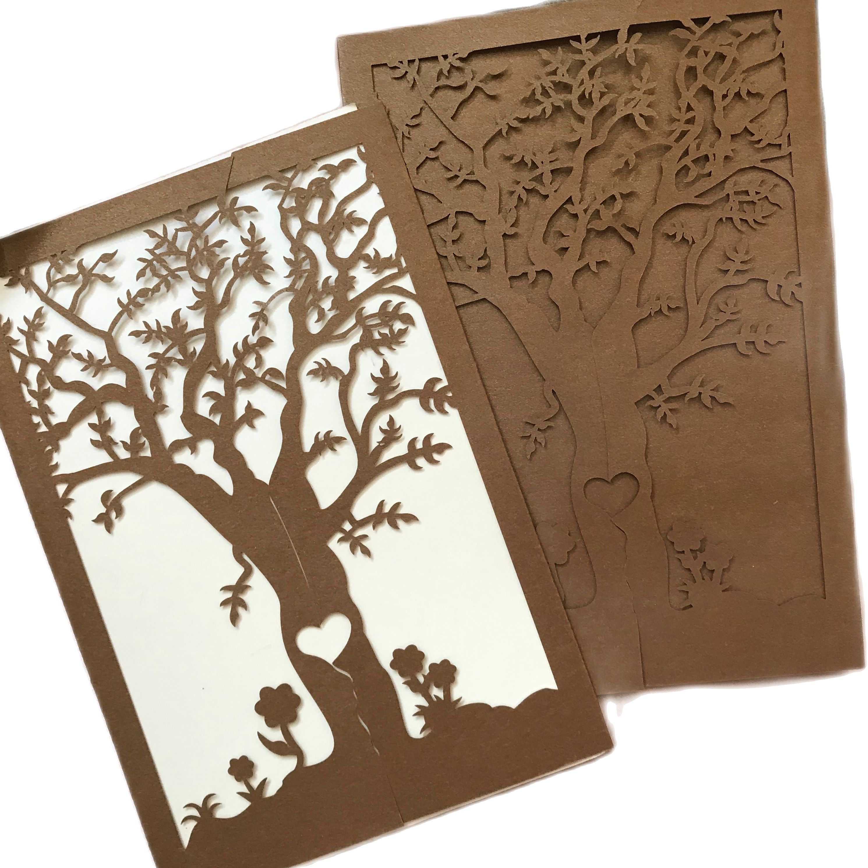 10pcs Elegant Laser Cut Tree W - مراجعة Baby Zebra Clothing وسعره