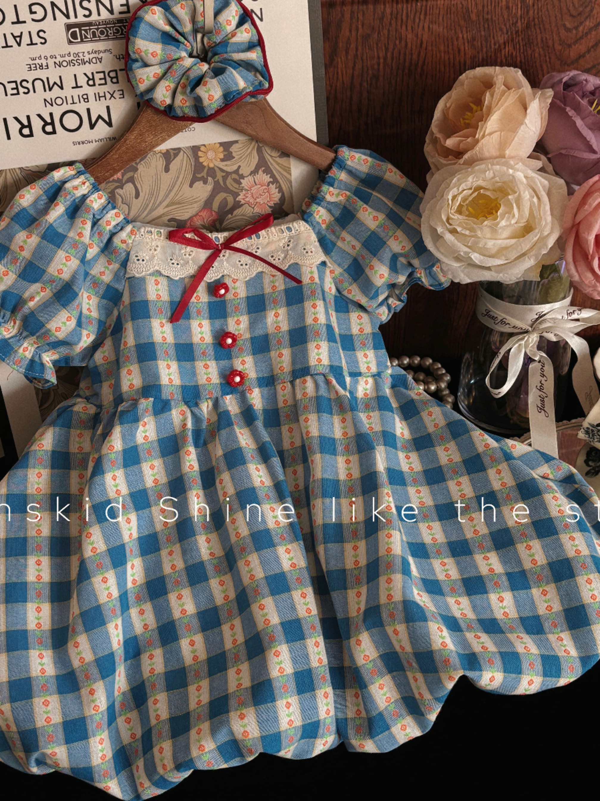 Girls Summer Plaid Dress Baby  - مراجعة Baby Clothing Dresser وسعره