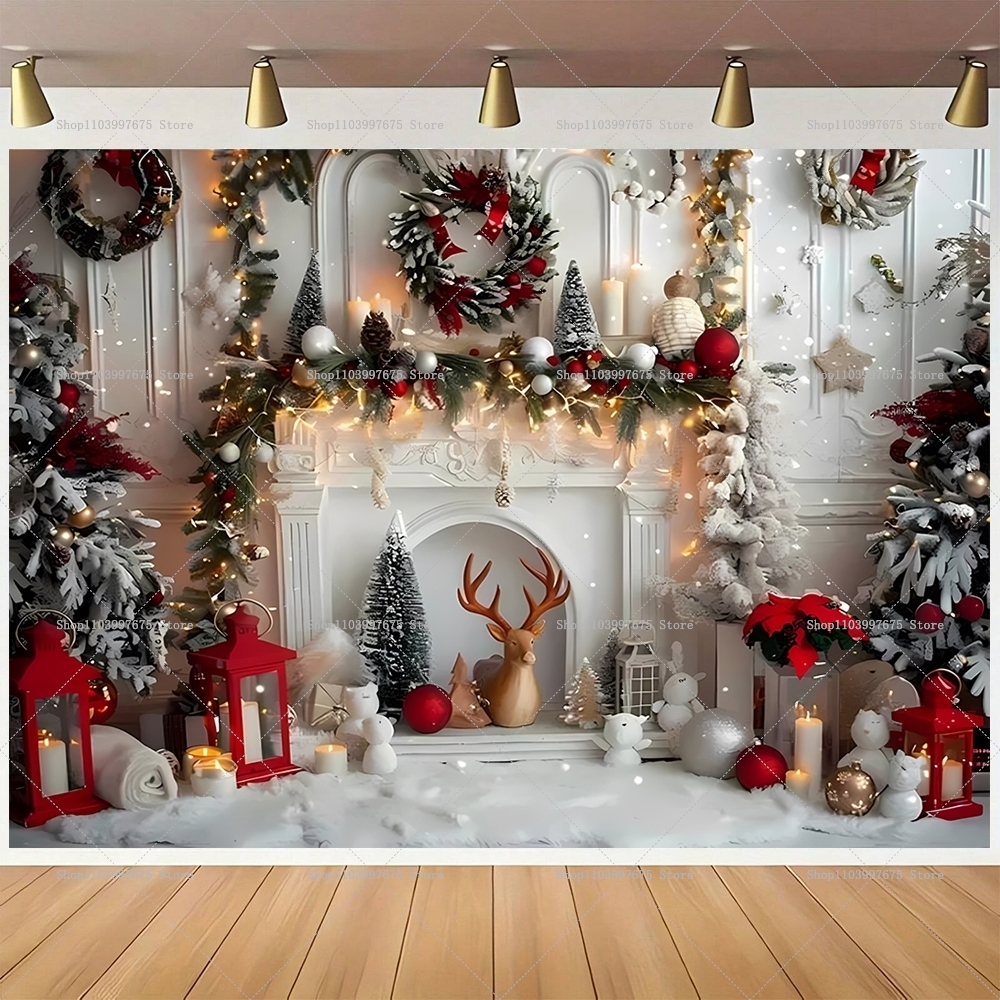 Merry Christmas Backdrops Wond - مراجعة Baby Zebra Clothing وسعره