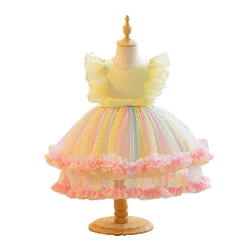Baby New Mesh Princess Dress G - مراجعة Baby Clothing Dresser وسعره