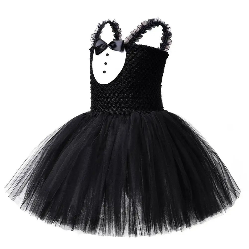 White Black Cat Tutu Dress for - مراجعة Baby Clothing Dresser وسعره