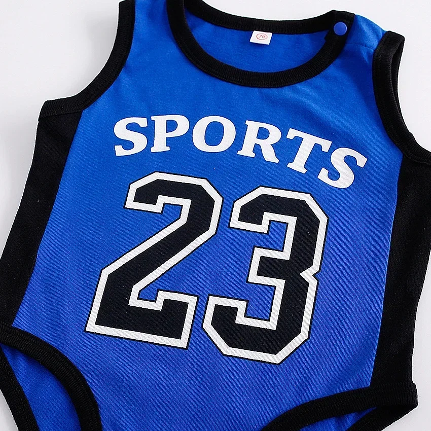 1 Set Rompers Basketball Kids  - مراجعة Baby Clothing Sets Boy وسعره
