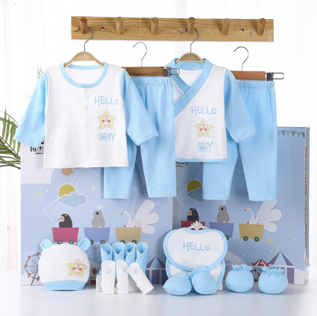 Hot 18 Pcs New Born Baby Suppl - مراجعة Baby Clothing Quality وسعره