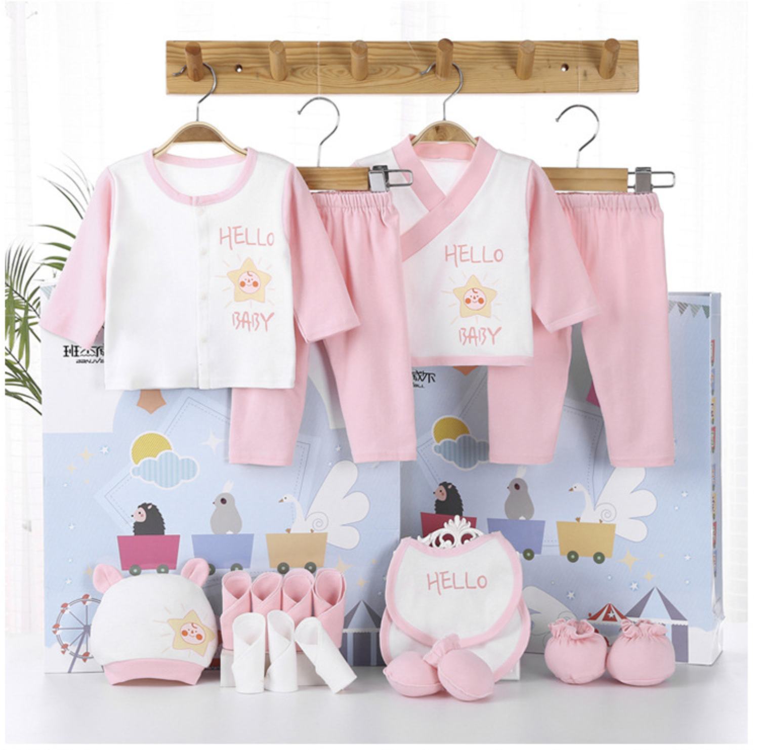 Hot 18 Pcs New Born Baby Suppl - مراجعة Baby Clothing Quality وسعره