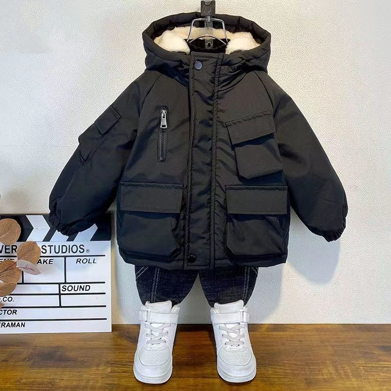Kids Boys Plush Warm Jacket Ho - مراجعة Baby X Clothing وسعره
