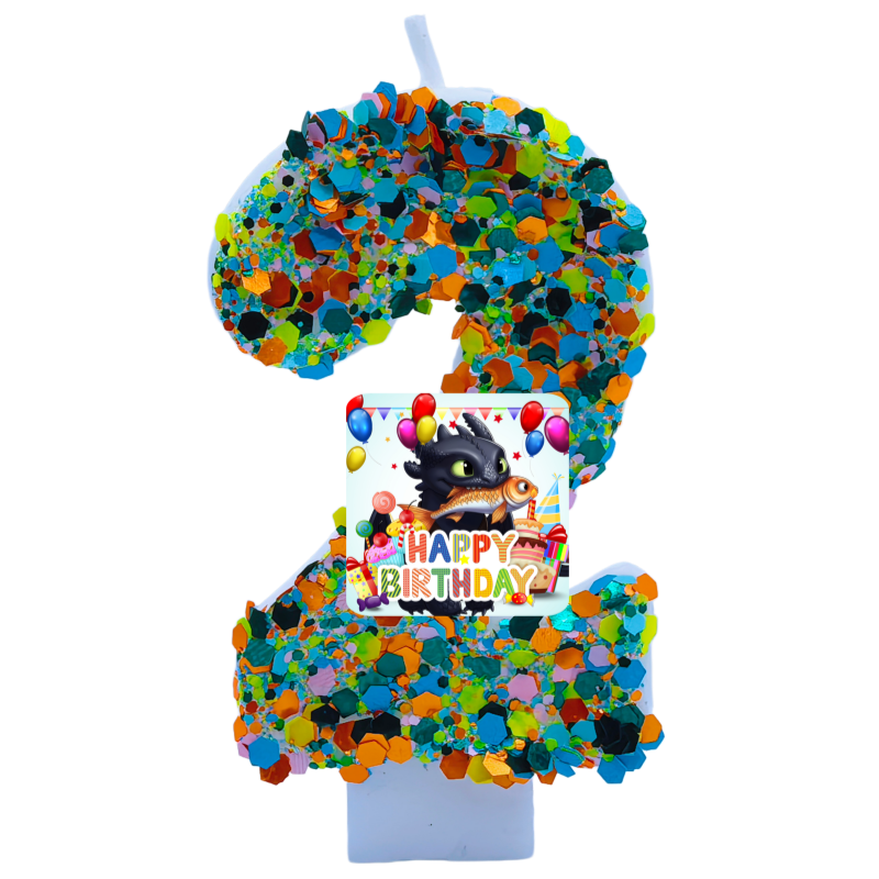 Your Dragon Candle Number Happ - مراجعة Baby Zebra Clothing وسعره