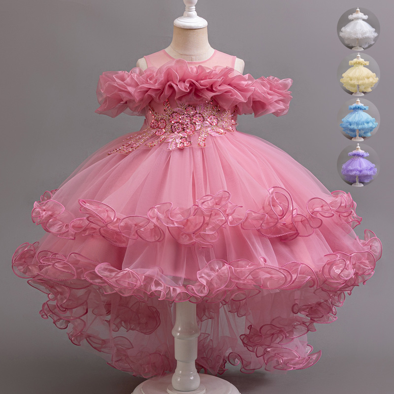 Girl Flower Princess Sequins B - مراجعة Baby Clothing Dresser وسعره