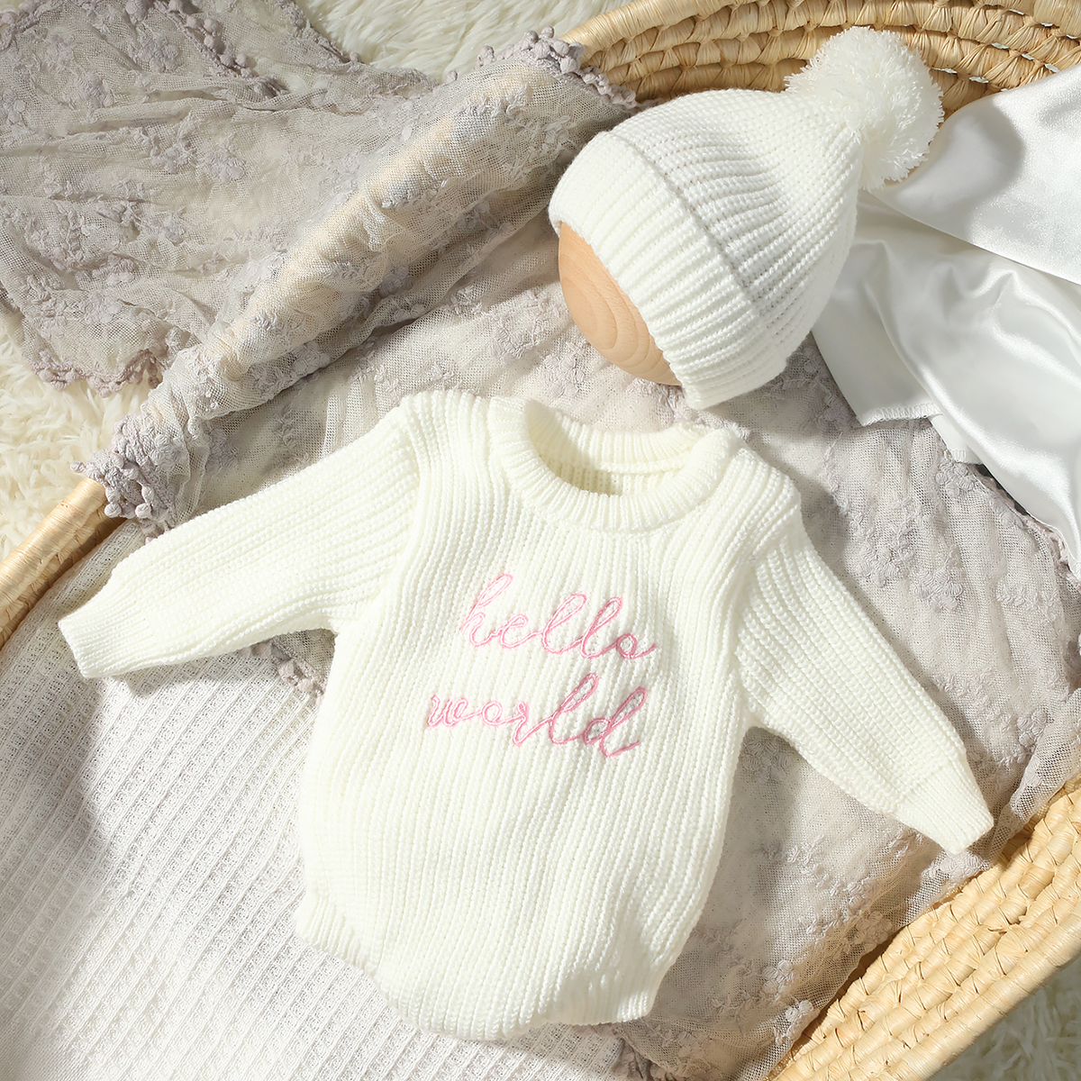 Ylsteed Hello World Knitting N - مراجعة Baby Clothing Sets Boy وسعره