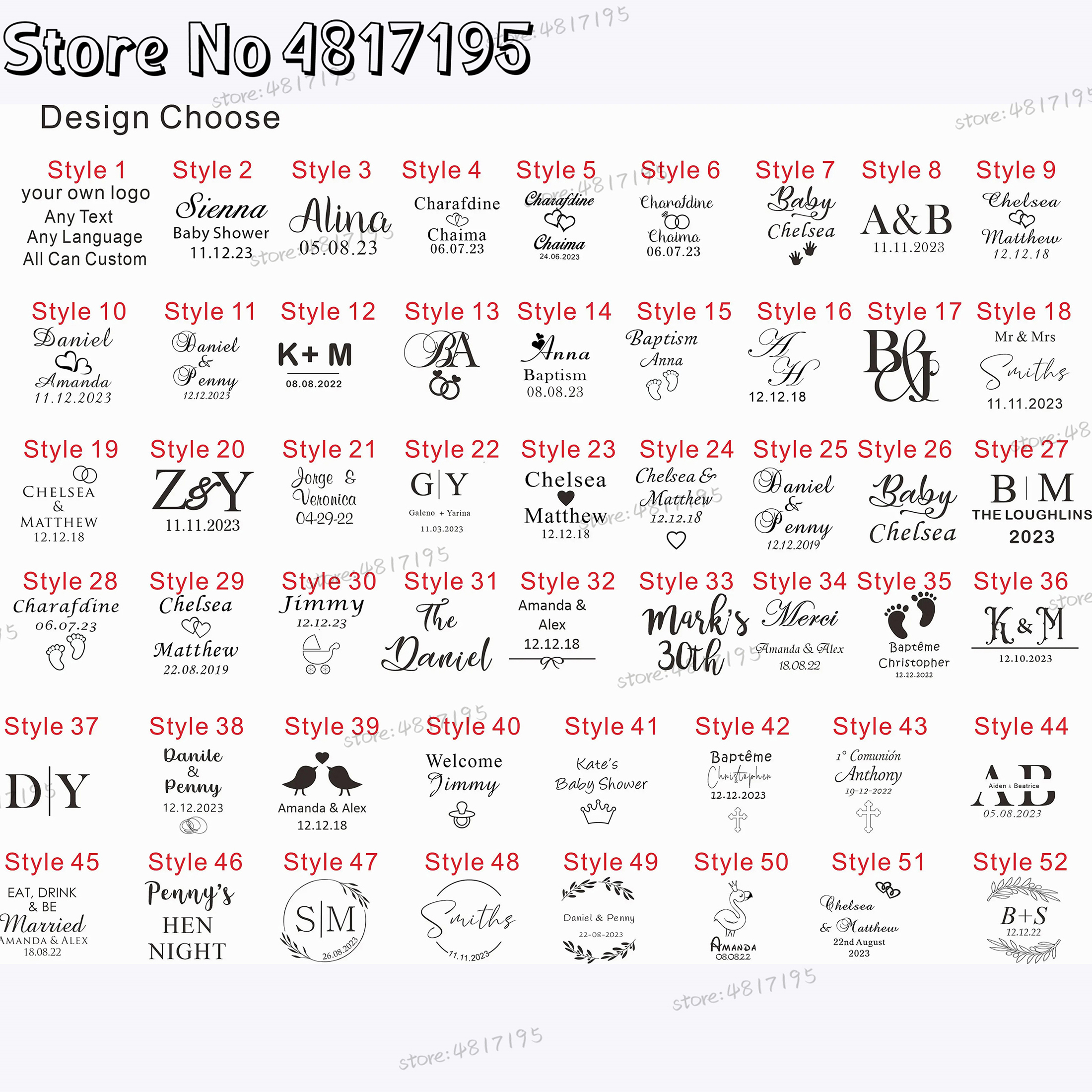 10 20 50Pcs Personalised Weddi - مراجعة Baby Zebra Clothing وسعره